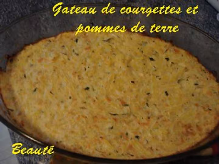 Gateau de courgettes et pommes de terre