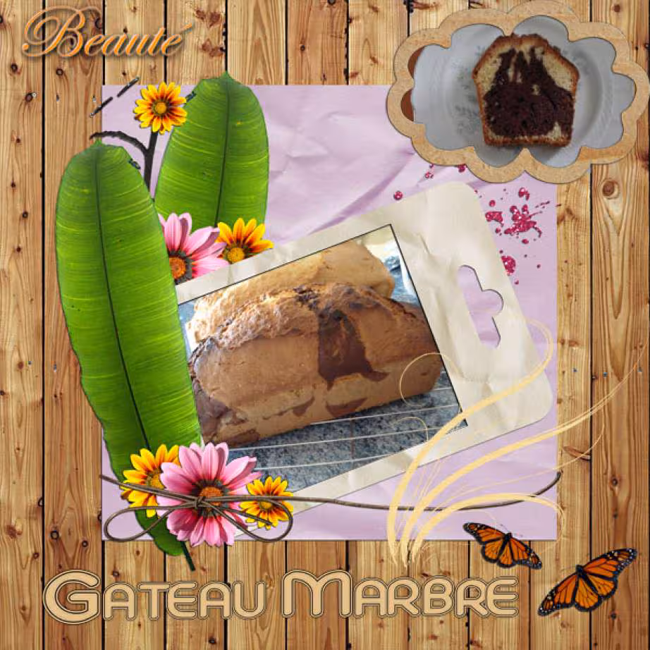 Gateau marbre
