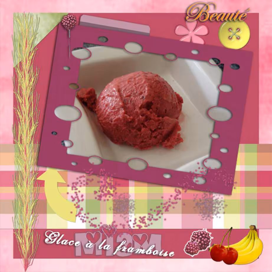 Glace a la framboise