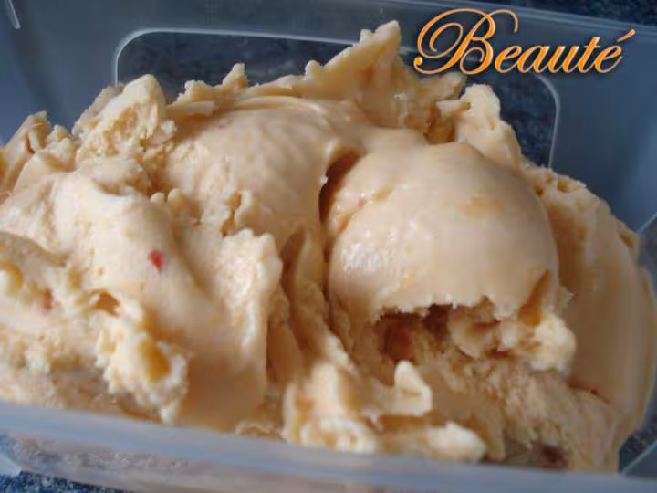 Glace peches abricots