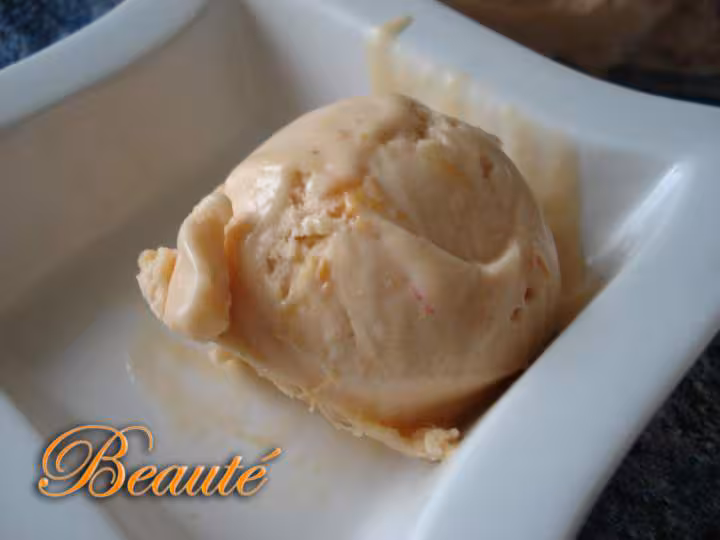 Glace peches abricots