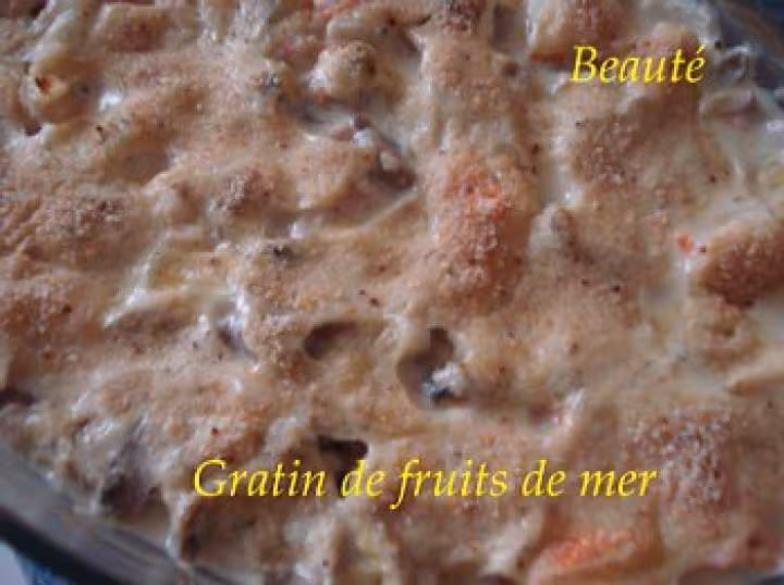 Gratin de fruits de mer