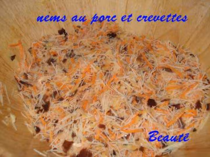 Nems au porc et crevettes