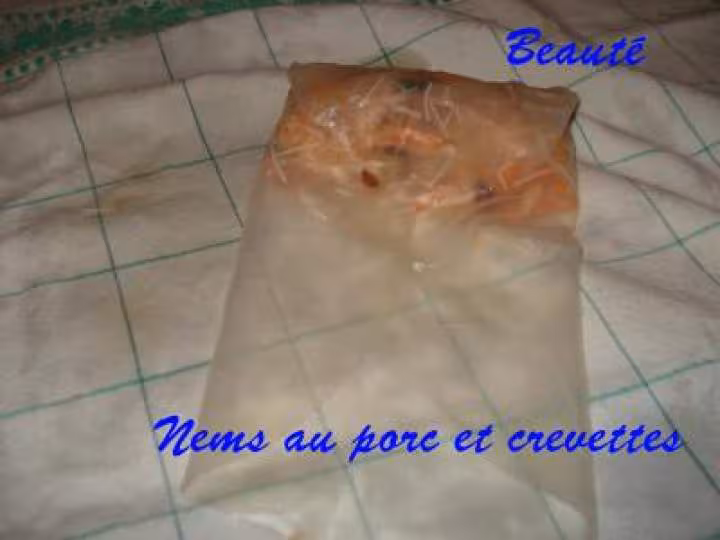 Nems au porc et crevettes