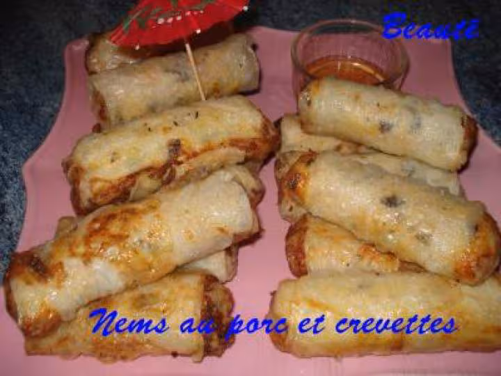 Nems au porc et crevettes