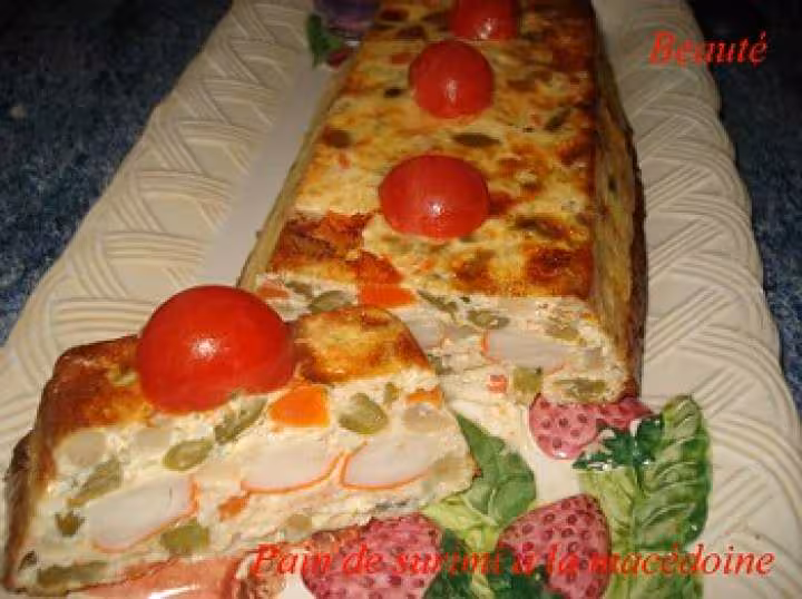 Pain de surimi a la macedoine
