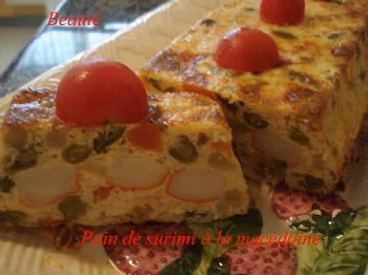 Pain de surimi a la macedoine
