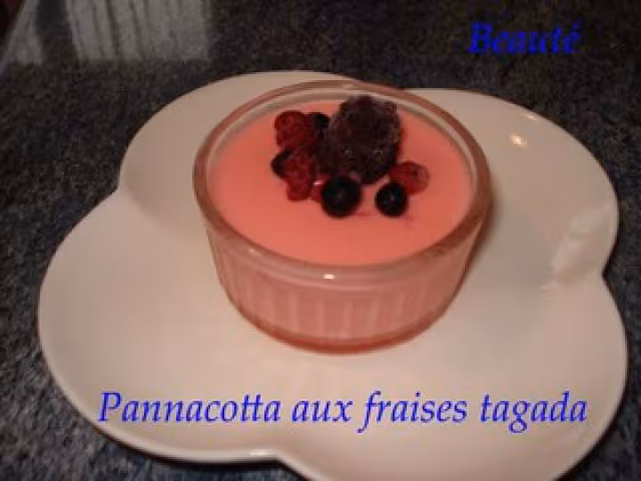 Pannacotta aux fraises tagada
