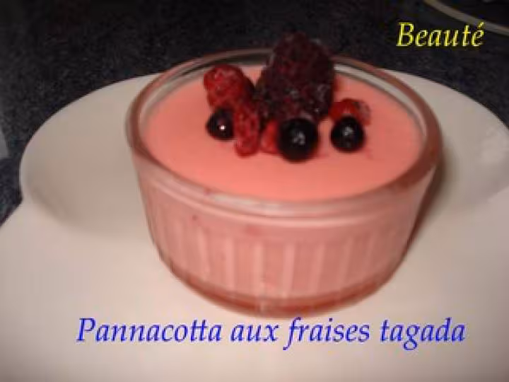 Pannacotta aux fraises tagada