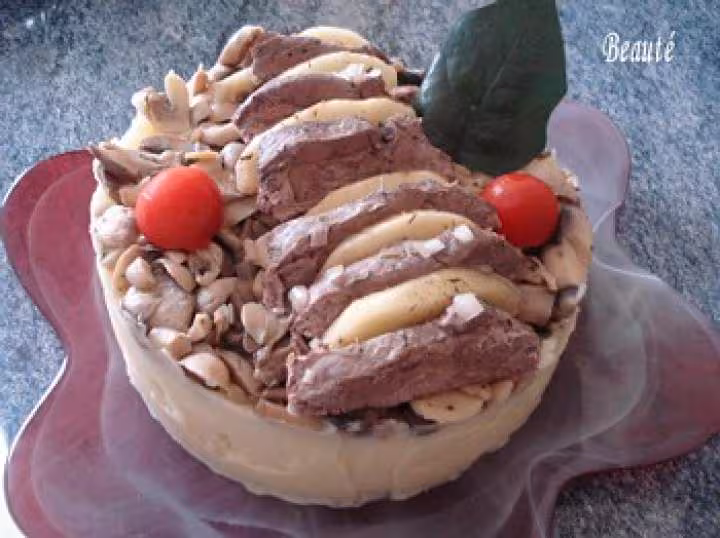 Parmentier de canard aux champignons