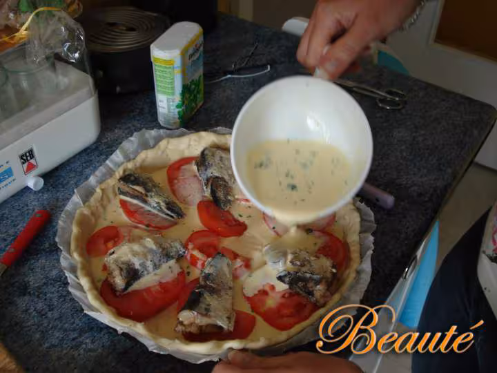 Quiche du soleil a la sardine