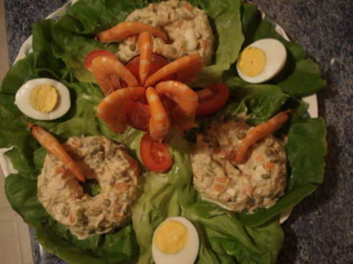 Salade russe au thon