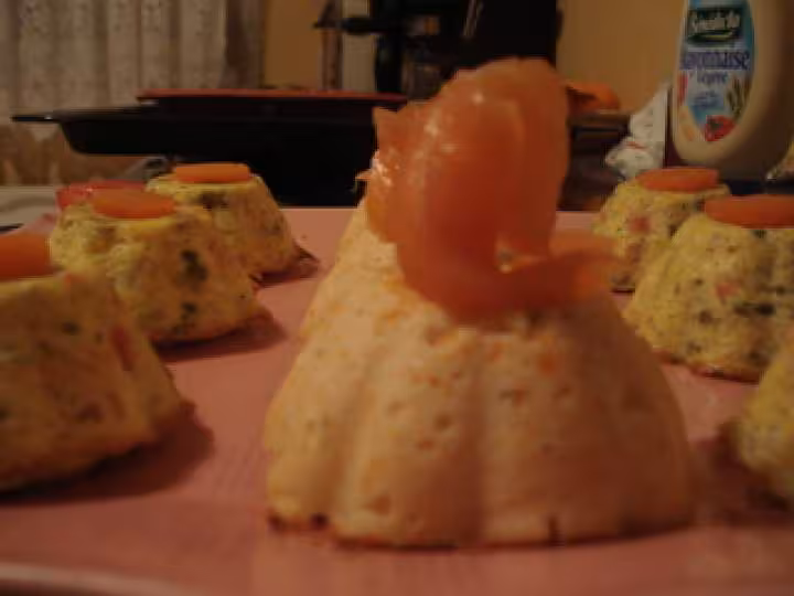 Terrine aux miettes de crabes et saumon fume