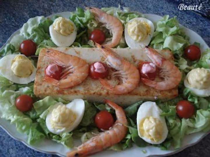 Terrine bicolore au crabe