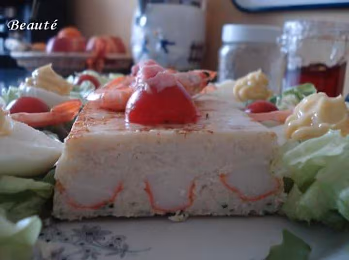 Terrine bicolore au crabe