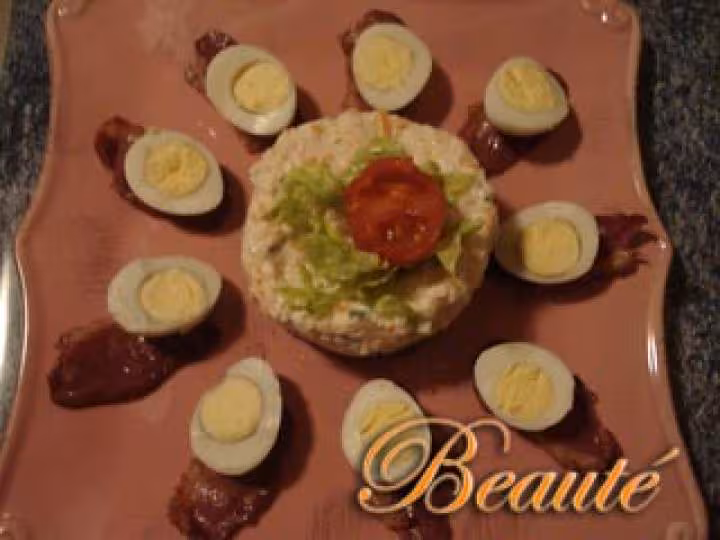 Timbale avocat et crabe