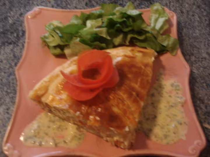 Tourte au saumon