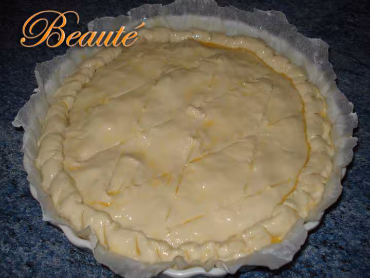 Tourte aux champignons et au jambon