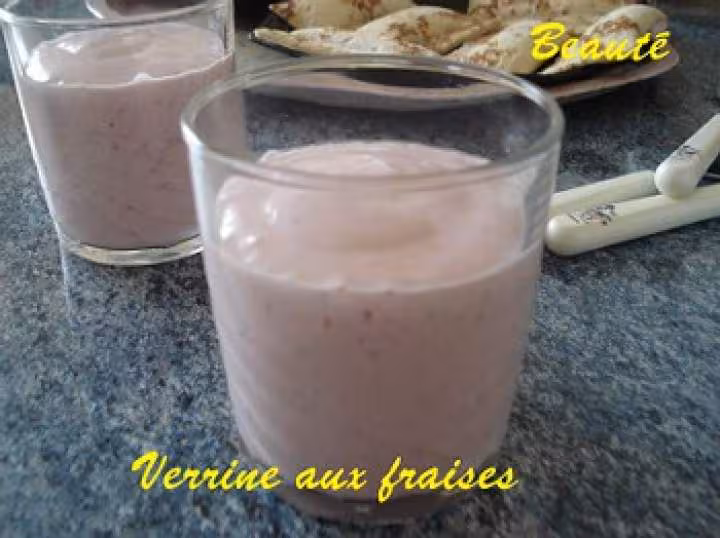 Verrine aux fraises