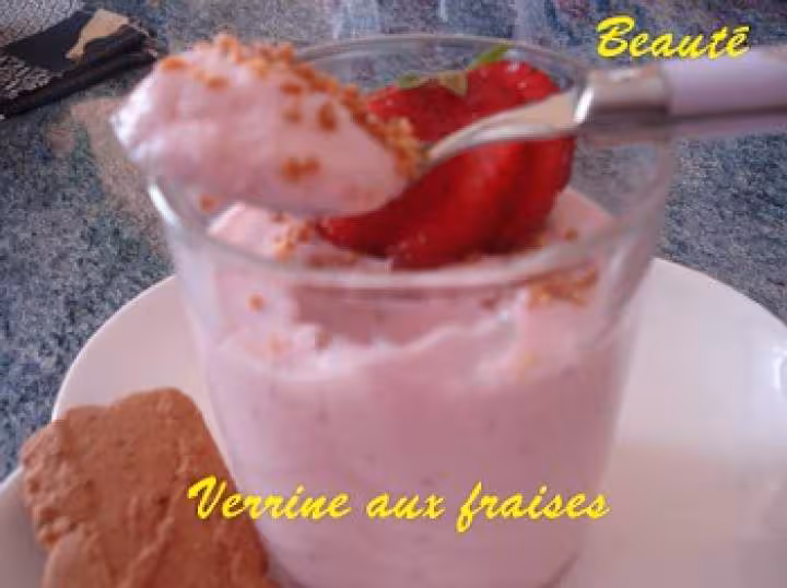Verrine aux fraises
