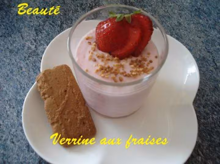 Verrine aux fraises