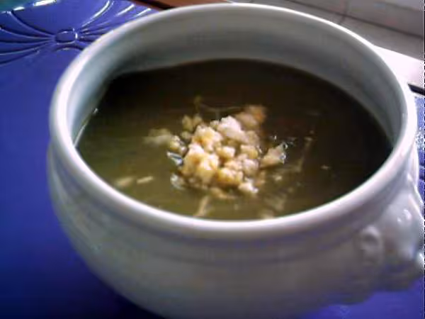 Creme de l oseille aux oeufs durs