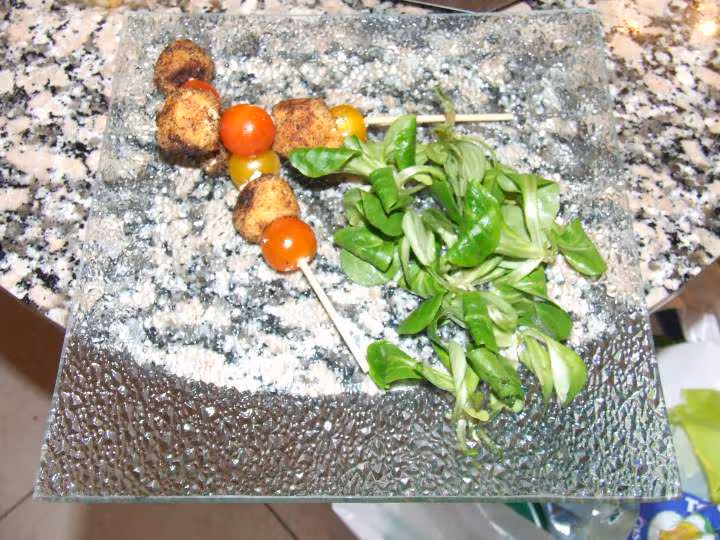 Brochette chevre tomate