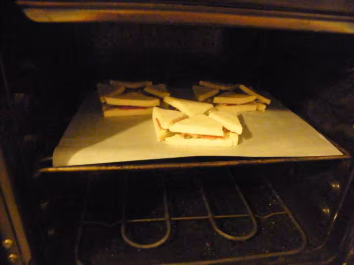 Cuisson des mini croqu