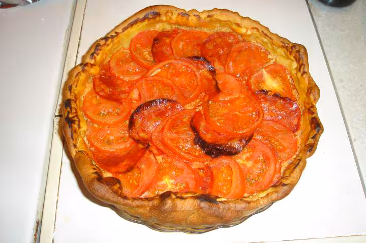 Tarte tomate chorizo