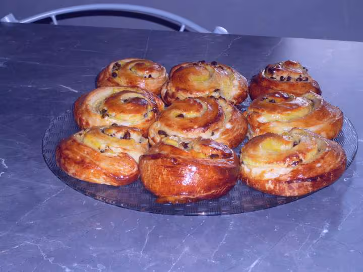 Escargots aux pepites de chocolat