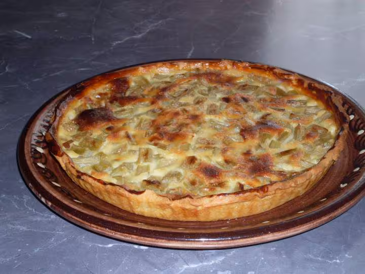 Tarte a la rhubarbe