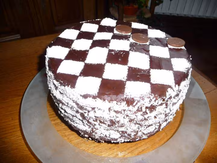 Mon 1er gateau damier