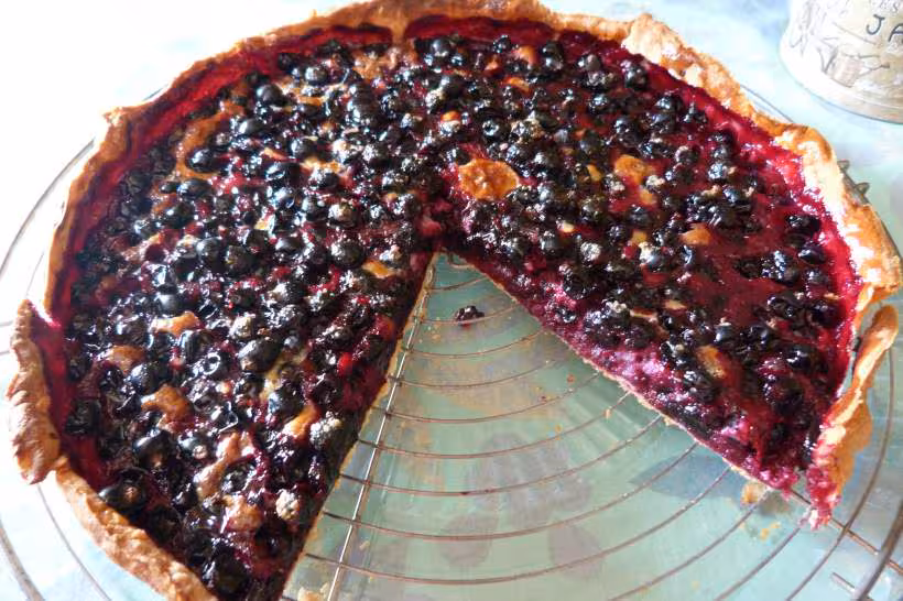 Tarte aux cassis