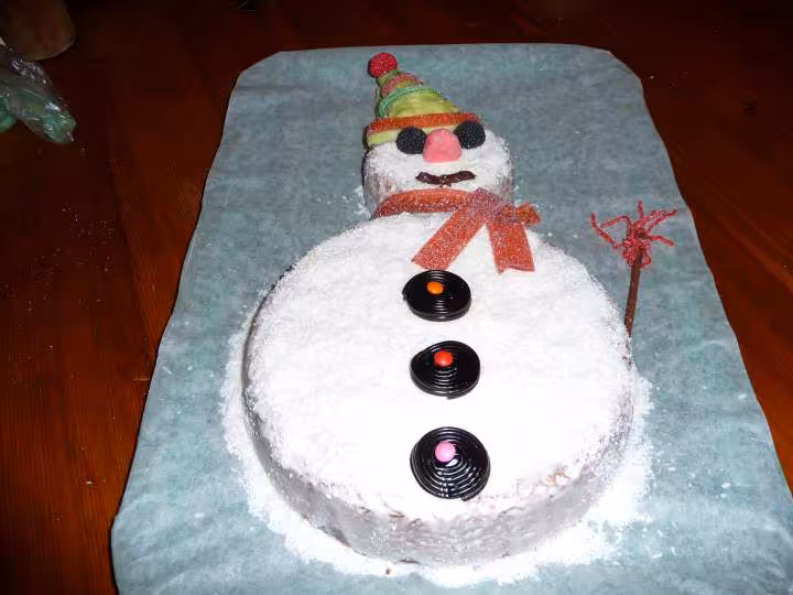 Voila le bonhomme de neige fini