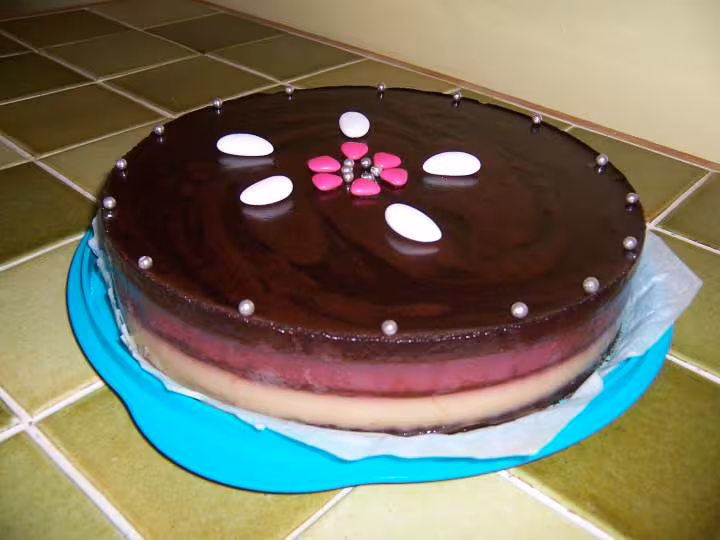 Bavarois leger a l agar agar et aux compotes de fruits