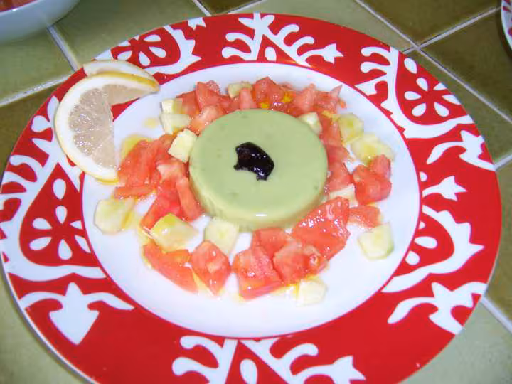 Flan plutot que mousse a l avocat