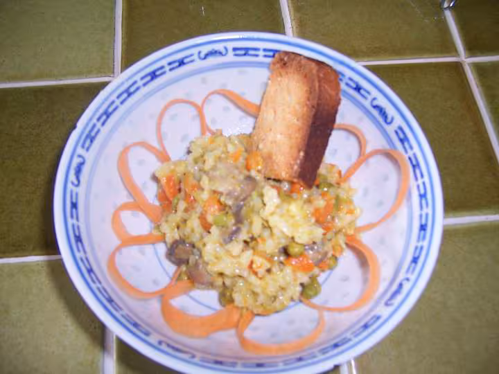 Risotto aux legumes du printemps