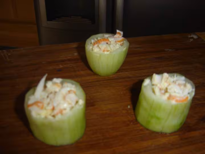 Concombre garnies