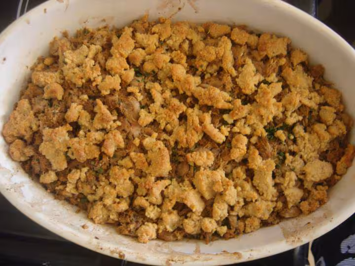 Crumble thon tomates
