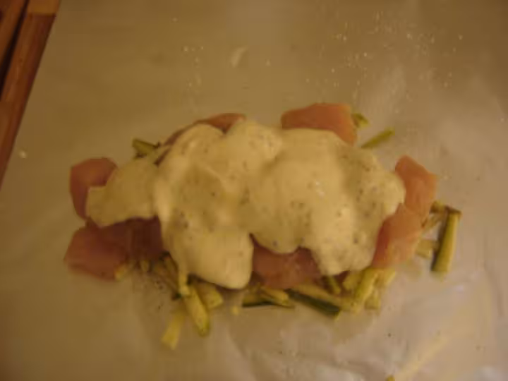 Papillottes de volaille aux legumes