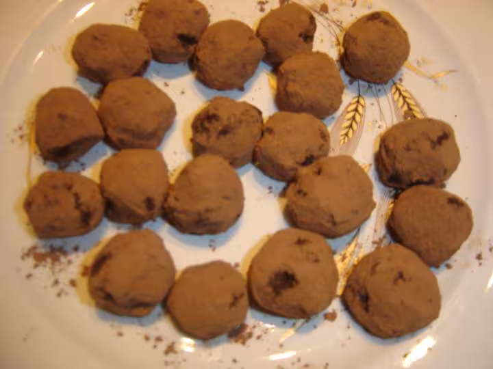 Truffes au lait concente
