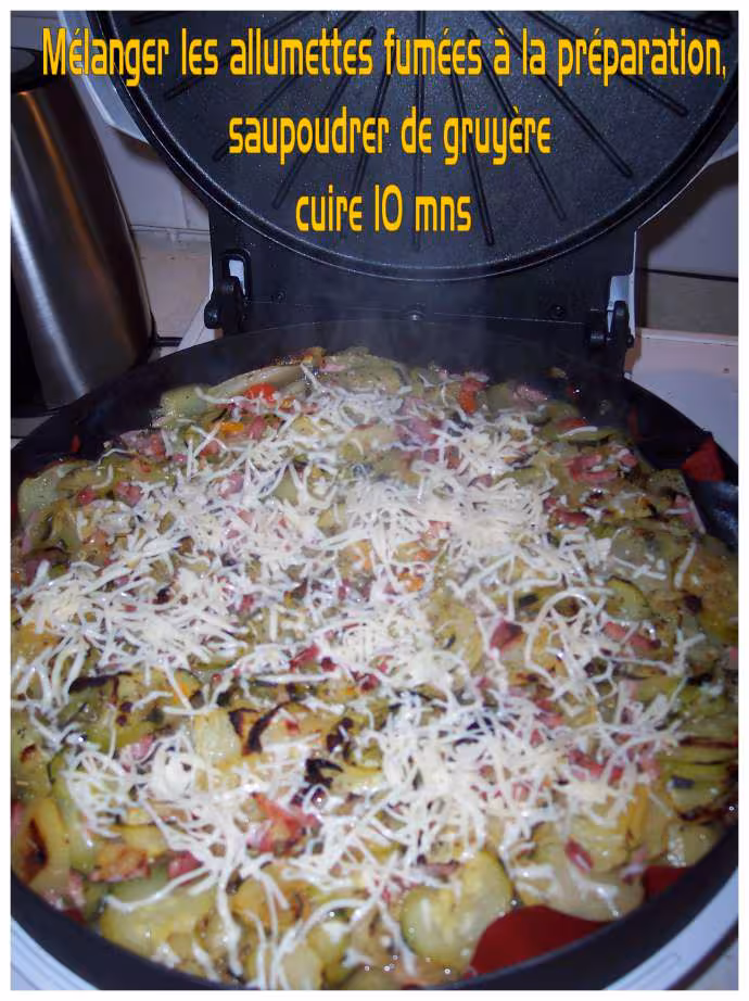 Courgettes allumettes fumees