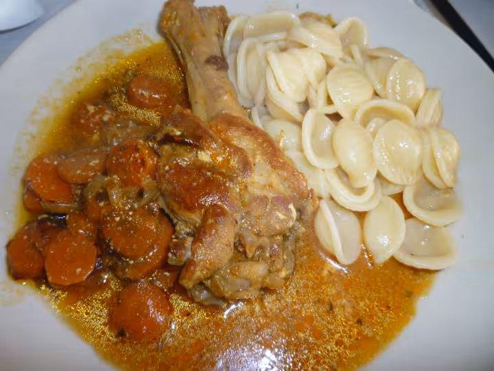 Manchons de canard carottes