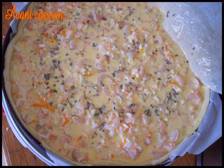Tarte crabe crevette