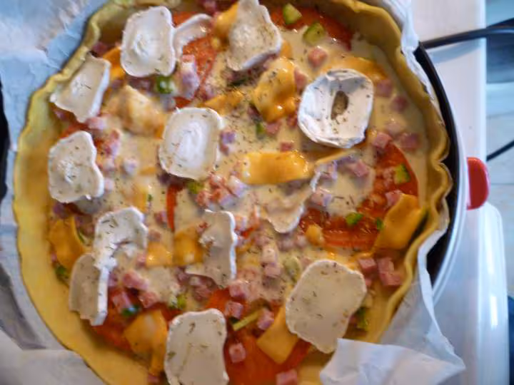 Tarte provencal au chevre