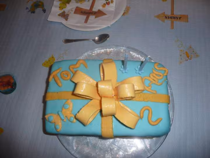 Mon premier gateau pate a chamallow