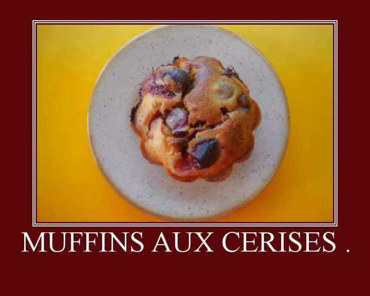 Muffins aux cerises