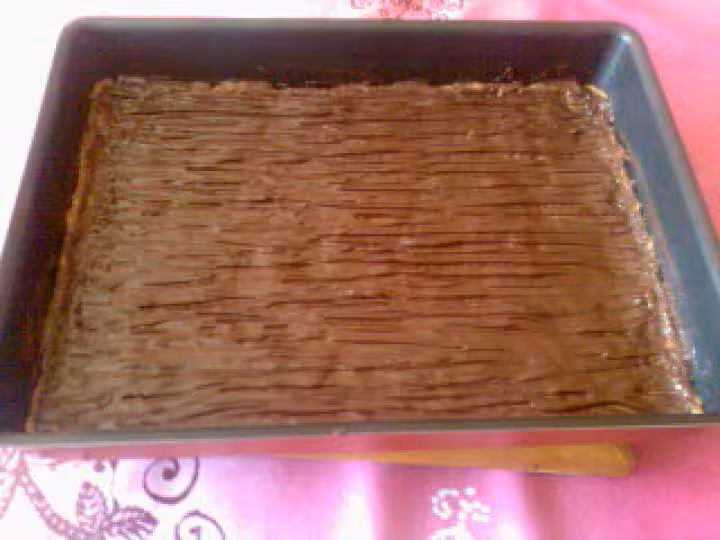 Carres ecossais couvert de chocolat
