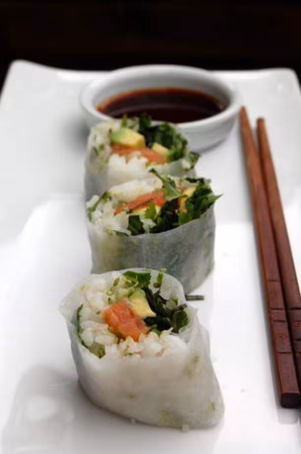Makis qui se la jouent rouleaux de printemps
