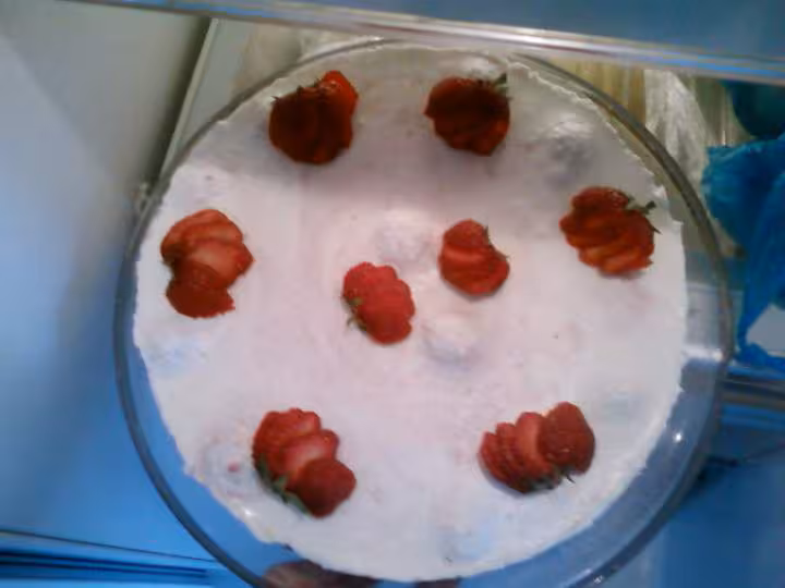 Gateau fraise vin mousseux